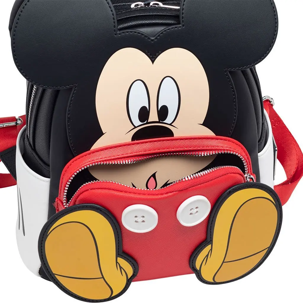 disney mickey mouse cartoon faux leather mini backpack Loungefly Quilted Cosplay : Clothing, Shoes & Jewelry Loungefly Disney Mickey Mouse Cosplay