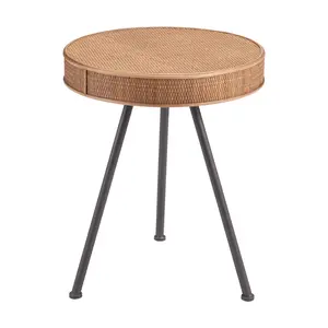 Stuart Side Table Natural | Organic Contrast & Architectural Clarity