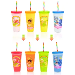 Care Bears x Strawberry Shortcake 4-Piece Color-Changing Tumbler Set | 24 Ounces