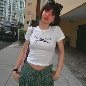 Scissors Baby Tee Y2k Lesbian Pride Baby Tee 90s Subtle Lesbian Pride Shirt Y2k Sapphic Lgbtq Wlw Tshirt Gay Bi Lesbian Pride Month Tee