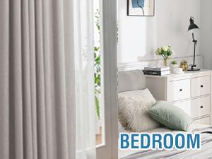 H.VERSAILTEX 100% Blackout Curtains for Bedroom Thermal Insulated Blackout Curtains Heat and Full Light Blocking Curtains for Living Room with Black Liner 2 Panels Set