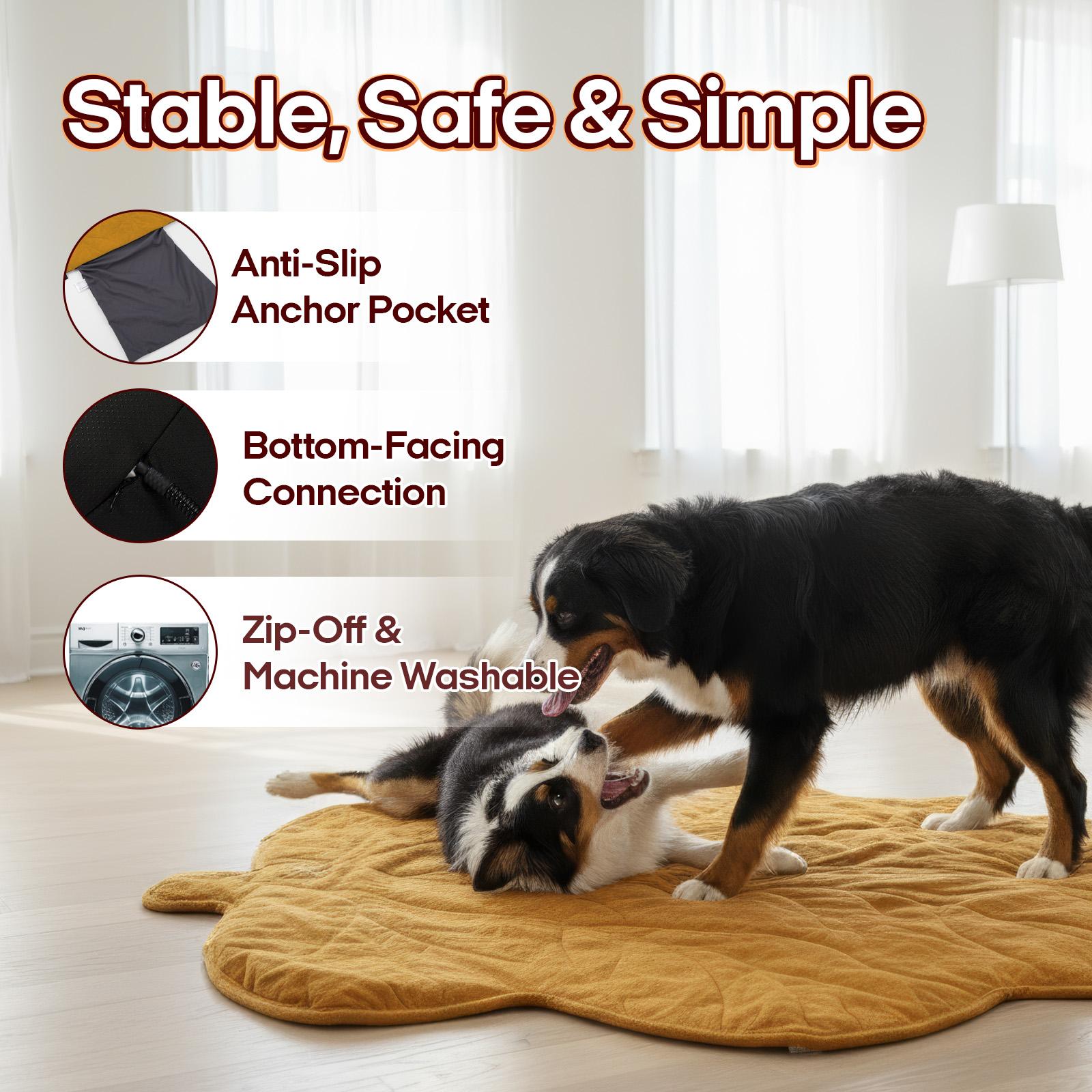 Vagascape Heated Pet Pad for Dogs & Cats – 7-Layer Safety Design, Auto Overheat Protection, Chew-Resistant Cord, Waterproof & Machine Washable, Ideal for Indoor & Outdoor Use Shaped Beds Vagascape Heated Pet Pad for Dogs & Cats – 7-Layer Safety Design, Auto Overheat Protection, Chew-Resistant Cord, Waterproof & Machine Washable, Ideal for Indoor & Outdoor Use Shaped Beds