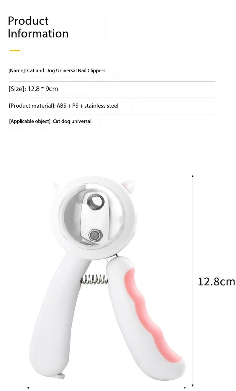 2025 NEW YEAR DEAL 2 in 1 SET Anti-splatter Pet Nail Clippers for cats and dogs, nail clipper + nail filer