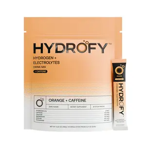 Hydrofy Hydrogen Water Electrolyte Orange + Caffeine 25ct
