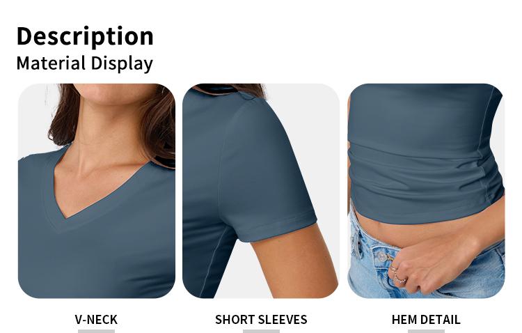 Trendy Queen Womens Deep V-Neck 3 PACK  Backless Tops Short Sleeve Slim Fit T-Shirts Basic Y2K Tops Bustier Corset Cami 2025