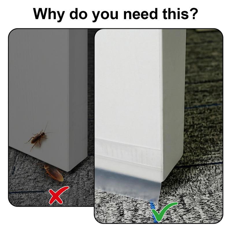 16.4Ft Door Weather Stripping, (1.38in Width) Weather Stripping Door Draft Stopper Adhesive Seal Strip Anti Draft Insulation Tape for Doors Windows and Shower Doors