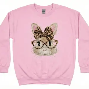 Easter Bunny Sweatshirt, Easter Sweatshirt, Easter Bunny Coquette Shirt, Easter Shirts for Women Easter Bunny, Bubble Gum Bunny Shirt