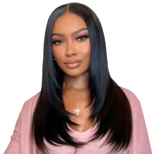 [Blend] TESLAL HAIR Wear It Go Glueless Wig Pre Cut HD Lace 6X6X1 Lace Wig 180% Density Straight Hair Styling Wig Soft With Breathable Dome Cap and Adjustable Straps