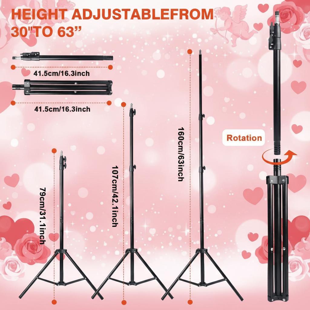 12" Selfie Ring Light With 63-81" Adjustable Tripod & Phone Holder - Dimmable For Live Streaming, Zoom Calls & Photography/March Madness/Spring Break - SuperBowl Creator Essential / International Women's Day