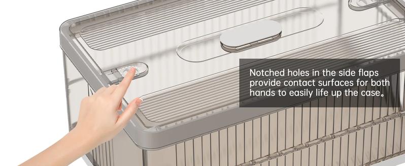 【Clearance】RaybeeFurniture 1-6 Tier Clears Plastic Storage Bins with Lid, Foldable Large Stackable Storage Bins with Wheels & Door, Dustproof for Versatile Storage Boxes Collapsible, Pefect for Bedroom, Living Room,Apartment Furniture