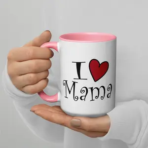 I Love Mama Colored Mug