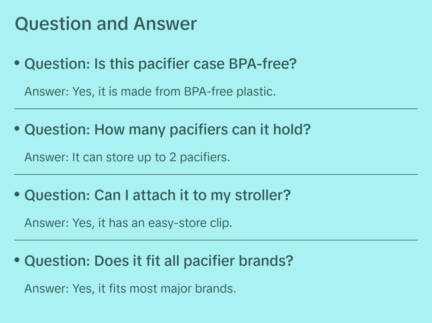 Primo Passi Pacifier Case, BPA Free Pacifier Holder Case, Container Box for Baby Binky, Blue