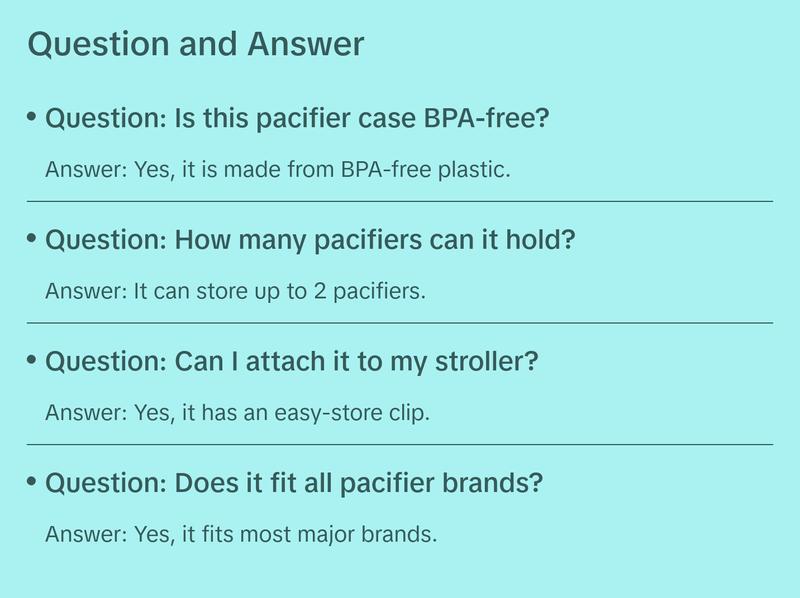 Primo Passi Pacifier Case, BPA Free Pacifier Holder Case, Container Box for Baby Binky, Blue