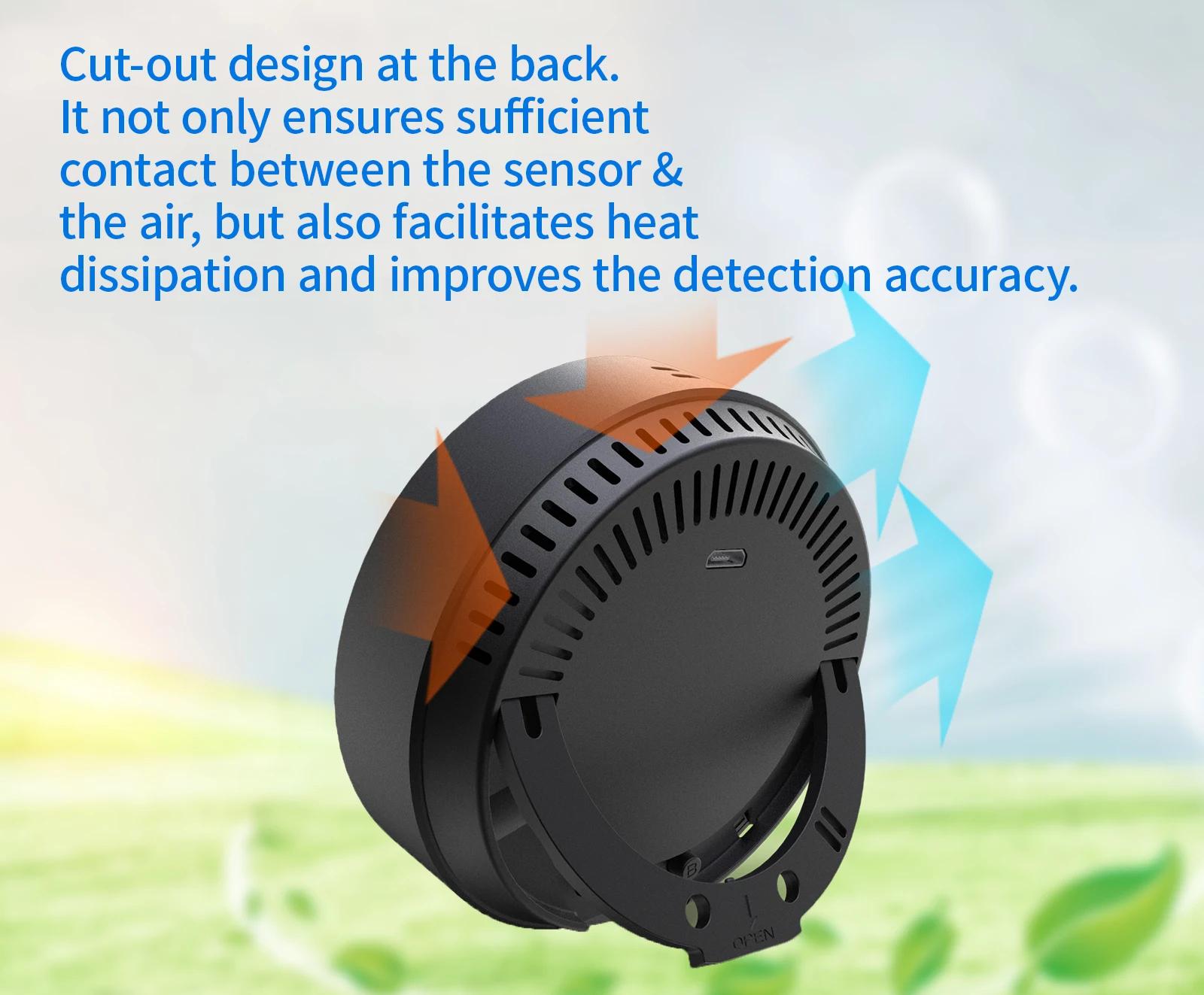 PROTMEX Tuya Wifi Bluetooth Thermometer Hygrometer Date Time Alarm Multifunctional with Smart Life APP Temperature Humidity