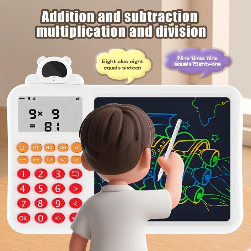 Interactive STEM Math Toy for Kids,Fun Electronic Learning Game to Erase & Practice Addition Subtraction Multiplication Division,Build Thinking & Calculation Skills,,Perfect Educational Gift for Home or Travel