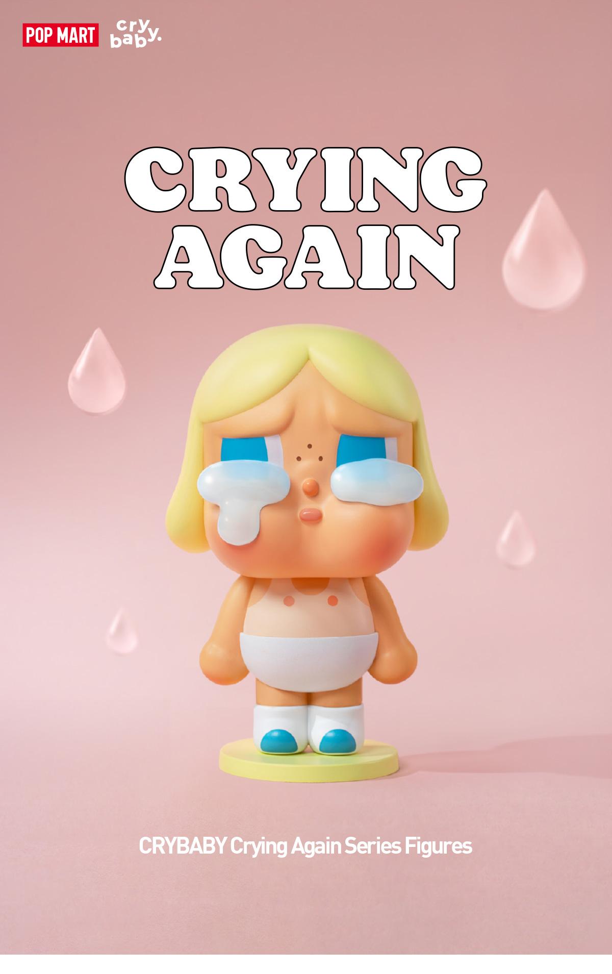 POP MART CRYBABY Crying Again Series Figures, Blind Box, Mystery Box