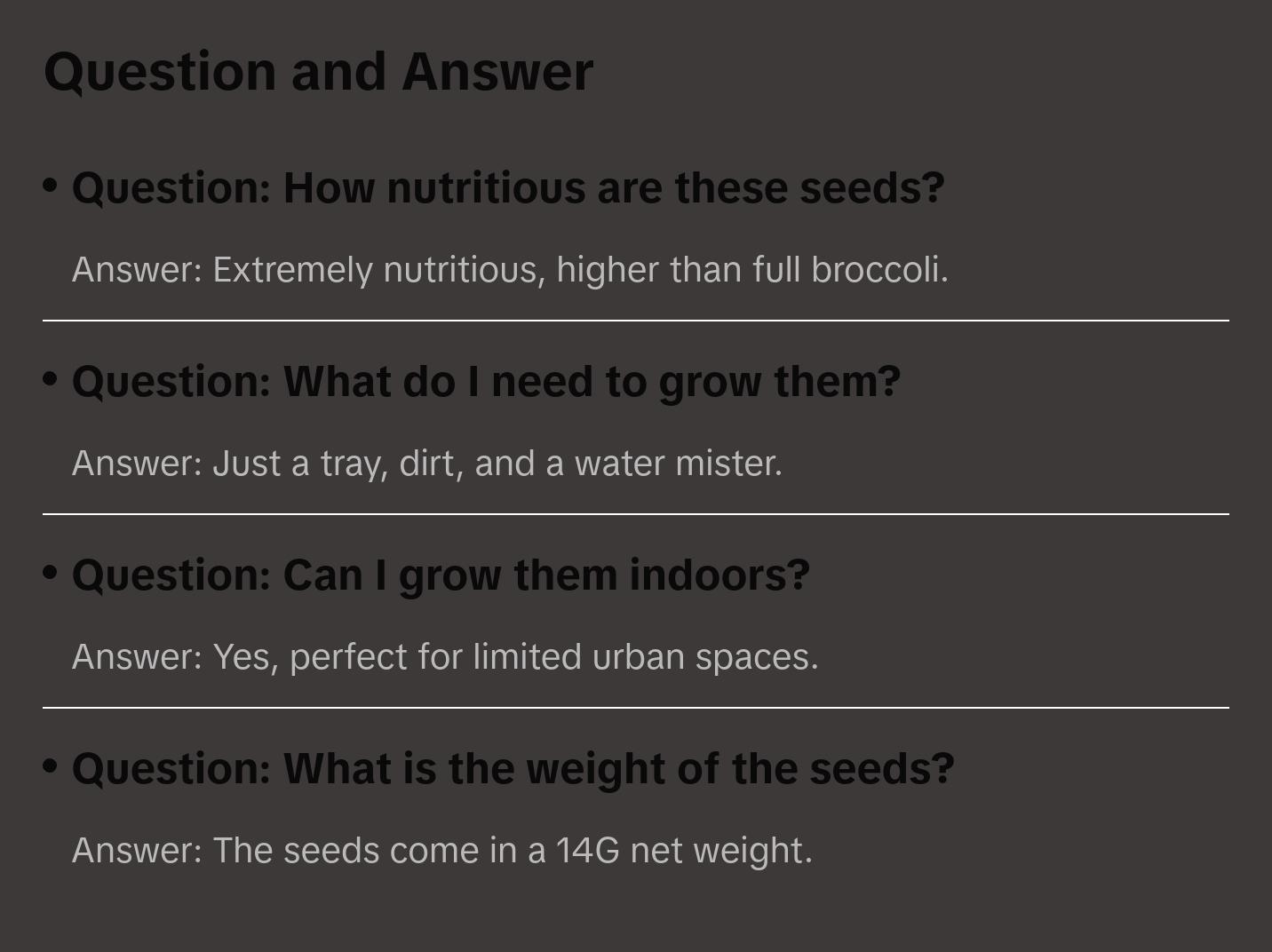 Broccoli Microgreens Seeds