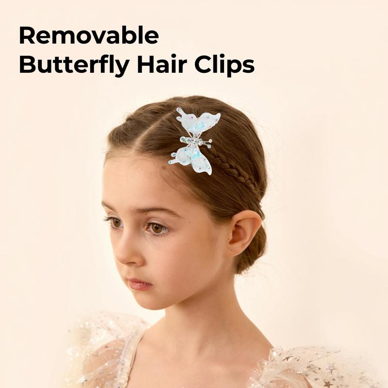 PATPAT Girls Cowgirl Boots,Embroidered Pointed Toe Cowboy Boots with Side Zipper Western Riding Shoes for Little Kid/Big Kid