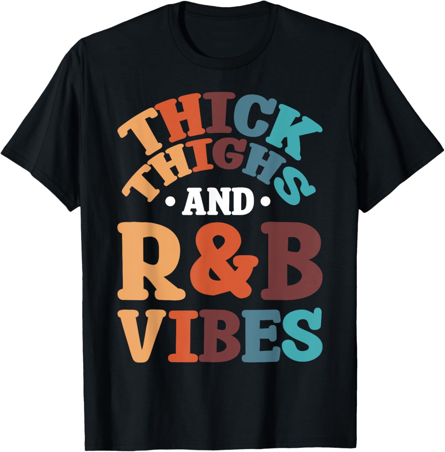 Cotton Unisex Unisex 90's R&B Girl RnB R And B Body Positivity Thick Thighs R&B Vibes T-Shirt Graphic Casual Men's Women's Tee