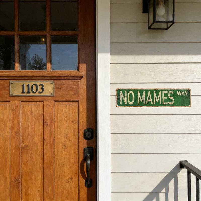 Funny Spanglish Vintage Wall Decor (4x16 Inch) - Humor Aluminum Sign Wall Art, for Porch, Home, Bar, Garden & Patio, Easy-Hanging Indoor/Outdoor Decoration, Family Gift, Classic Stop Sign