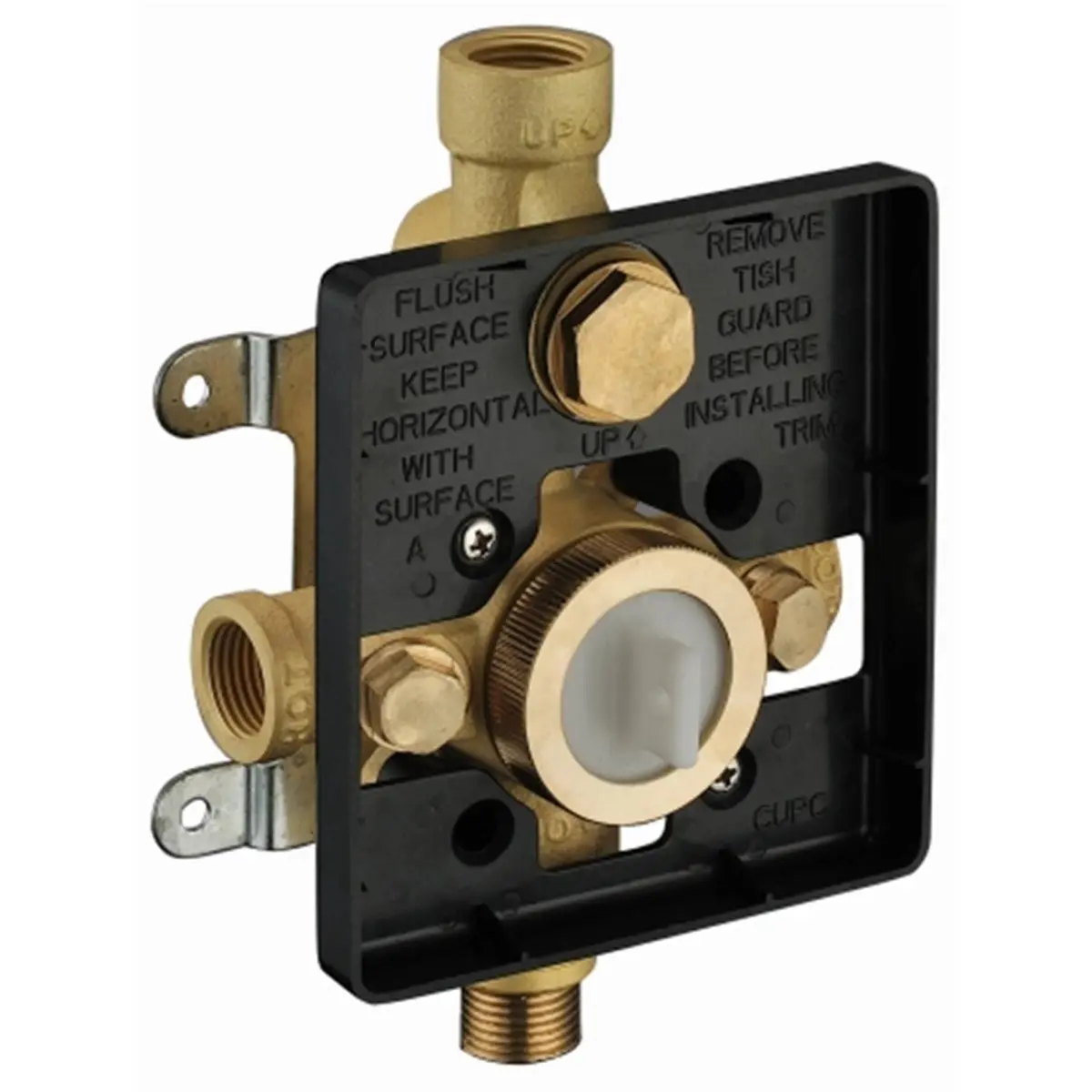 212 MAIN Solid Brass Pressure Balancing Diverter Valve - Home Improvement Bathroom Fixture Accessory with Push Button, Balanced Flow for Shower & Bath, Plumbing Parts (Order Trim Separately)