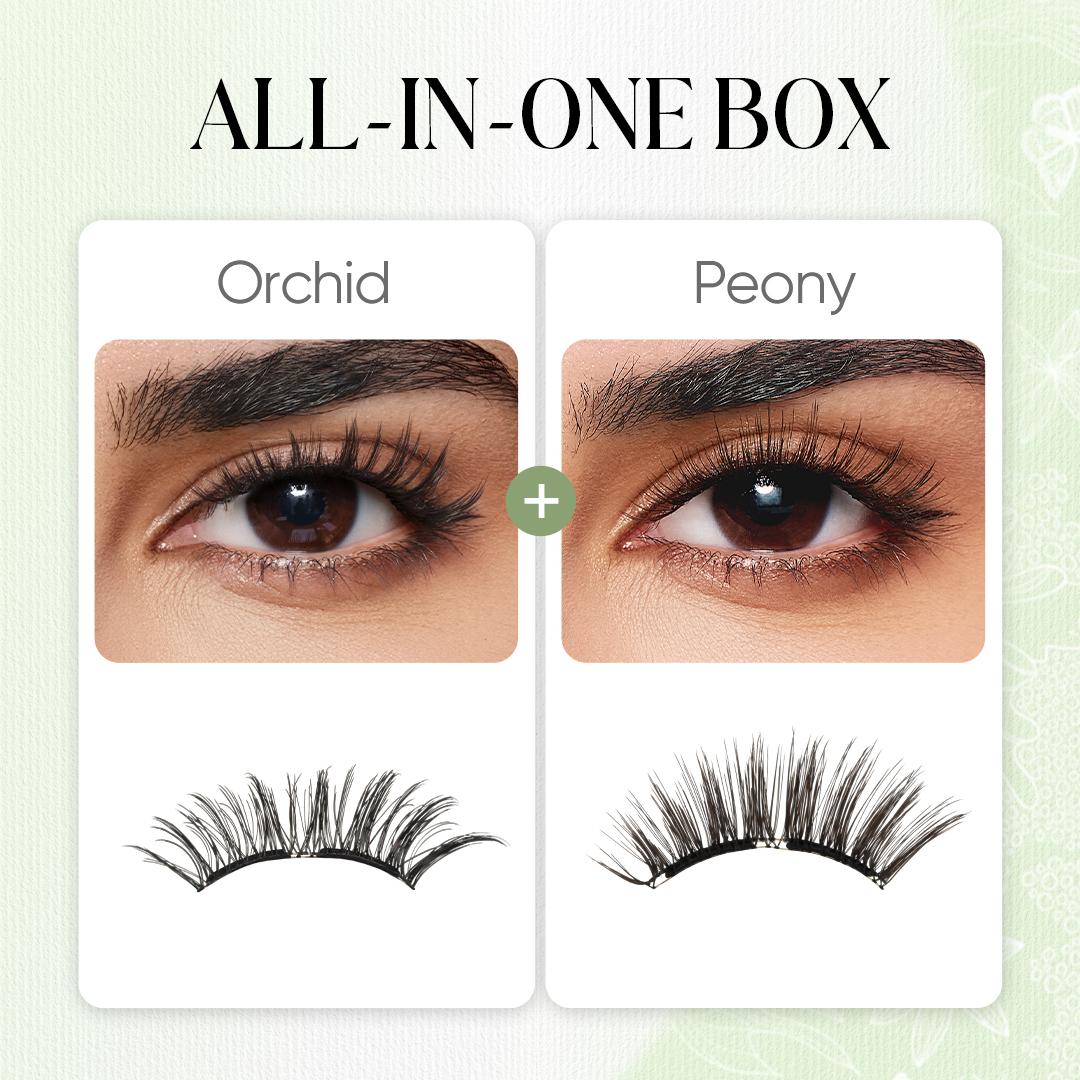 Wosado 2 Pairs Magnetic Eyelashes Bundle – Soft, Reusable, Glue-Free, Waterproof Natural Lash Set