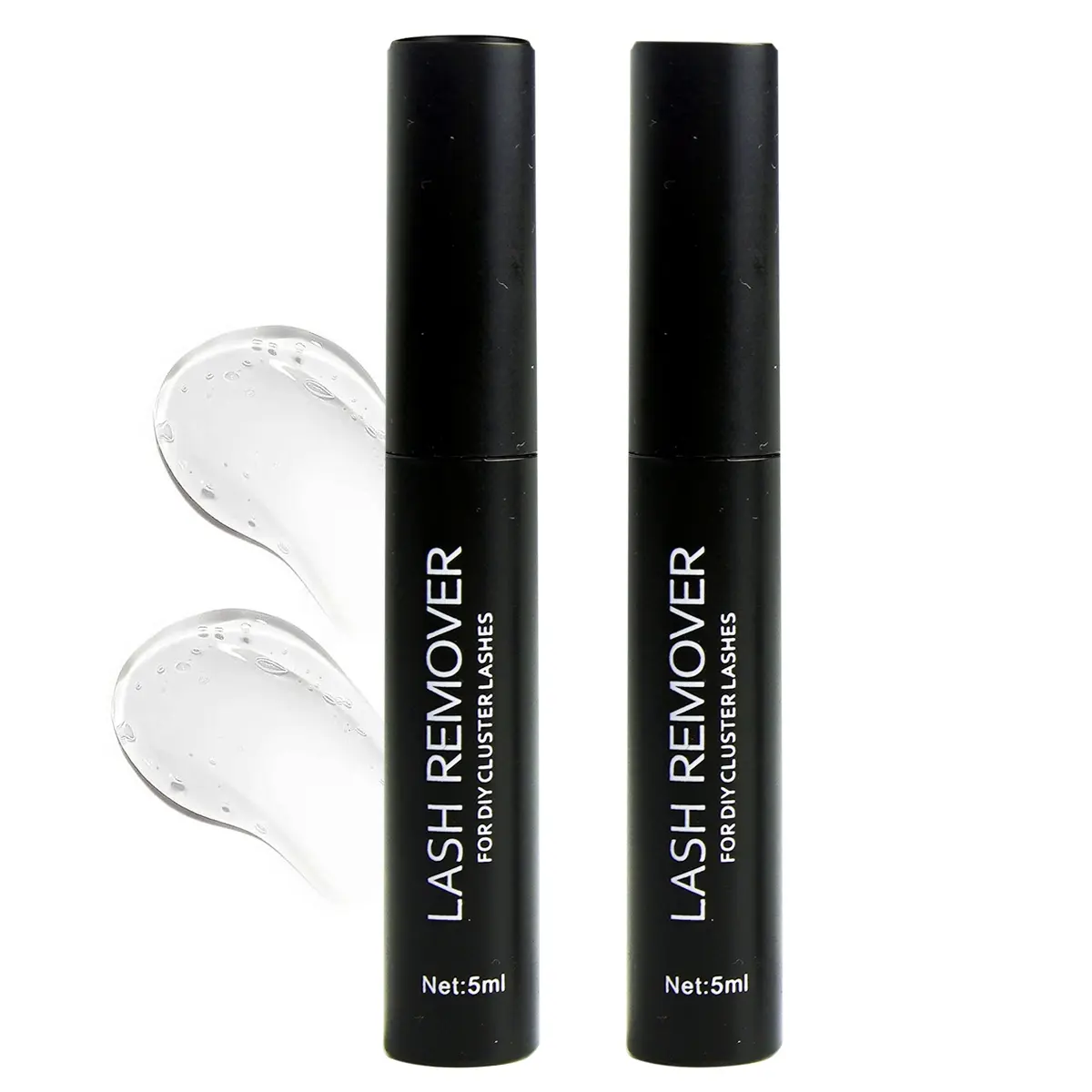 Eyelash remover is gentle, fast and non-irritating, 2-pack eyelash adhesive remover, safely and easily removes grafted eyelashes, latex-free, suitable for sensitive skin, hypoallergenic makeup remover, eyelash glue remover, Eyelash extension remover