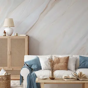 Calacatta Cream Marble Wallpaper Mural | Warm Neutral
