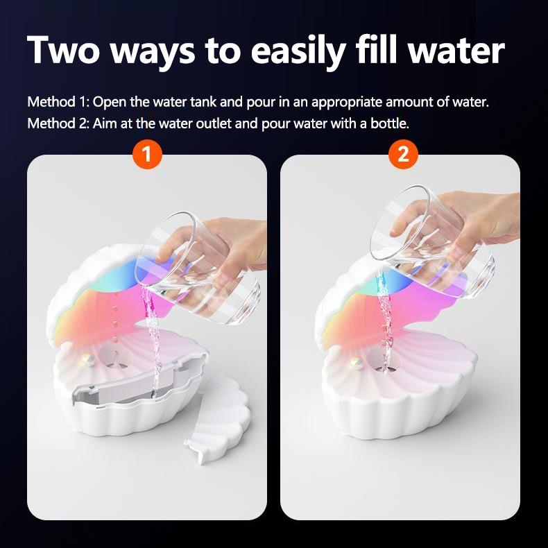 Smart 4-in-1 Water Drop Design Humidifier with Cool Mist Aromatherapy  7-Color LED Lights & Music Function for Bedroom Home Office Sweet Furniture Humidifier Disinfectant Remote ContDiffuser     handheld   diffuser flame fireplace mun  byn  humidifier