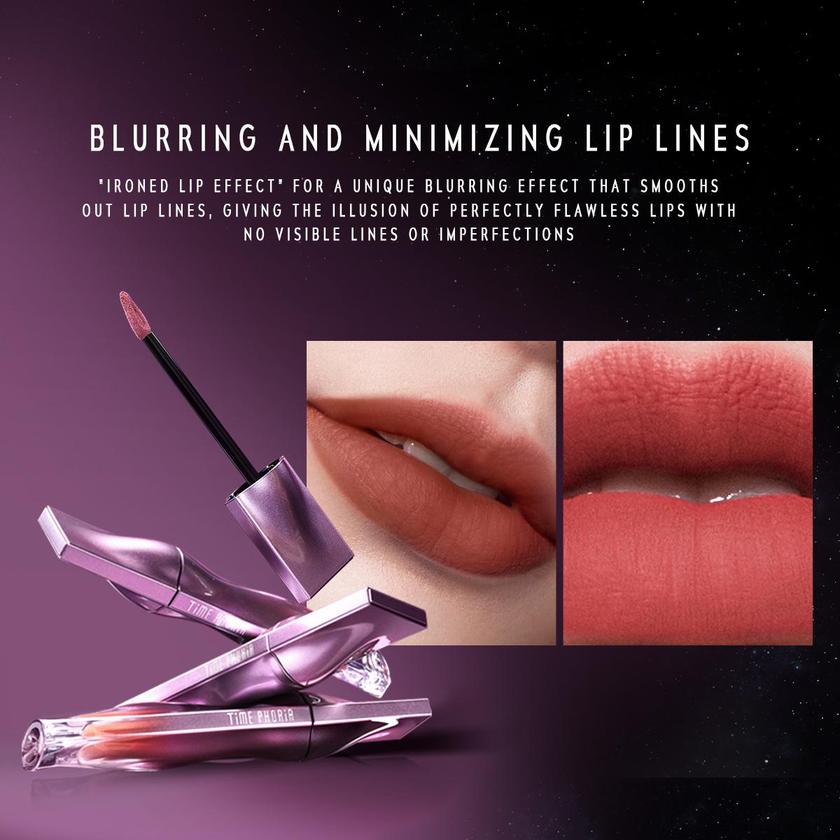 [TIMEPHORIA Hero Lip Cream] Nebula Velvet Lip Cream 4ML - Luxurious Velvet Lipstick Lip Tint Lip Gloss Soft Blurring 12 Hours Comfort Longwear Makeup Cosmetic Blend Glossy Daily Compact
