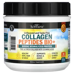 BioSchwartz Collagen Peptides Bio+, Unflavored, 16 oz (454 g)