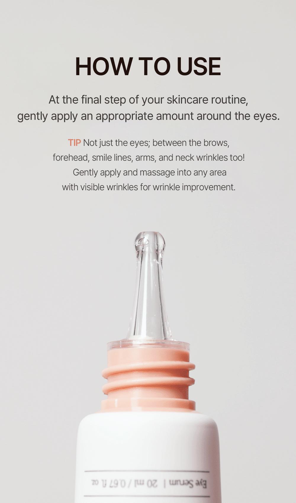 [mixsoon Official] PDRN Collagen Eye Serum 0.68 Fl. Oz / 20ml — Eye Bags Care, Peptide, Hydrating, Lightweight dropper, Korean Glass Skin Care