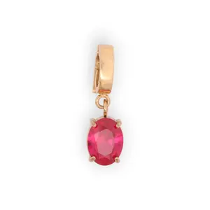 OVAL BIRTHSTONE CHARM
