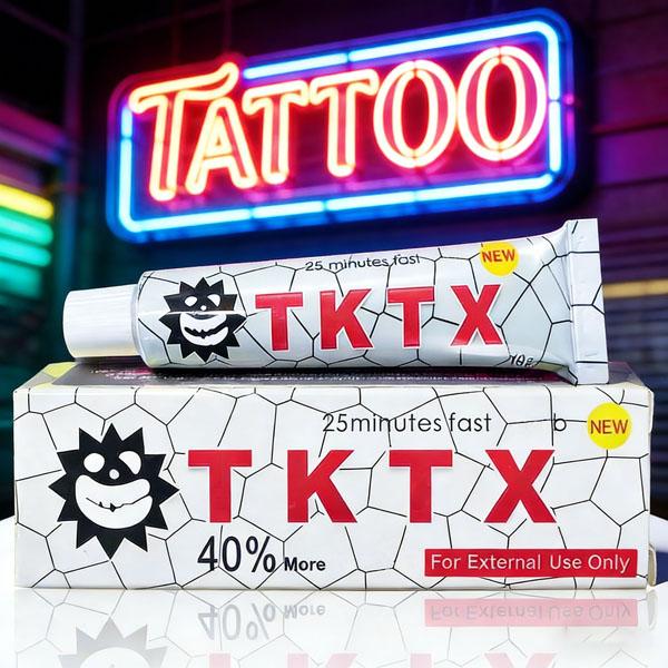TKTX Tattoo Cream 25Mins Super FastNumbing Tattoo Supply, Painless Numbness Cream Lasting For 6-8 Hours, Suitable For Tattoo, Eyebrow Tattoo, Puncture,Moult - Cosmetics.
