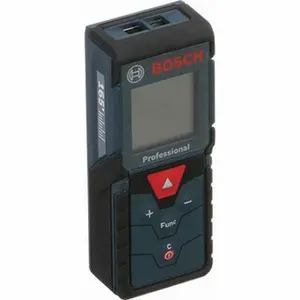 Bosch 165 ft. Range, Laser Distance Finder 2 AAA Batteries Required, Accurate to 1/16", Comes with 2 AAA Batteries, Hand Strap, 5 Target Cards, Pouch GLM165-40