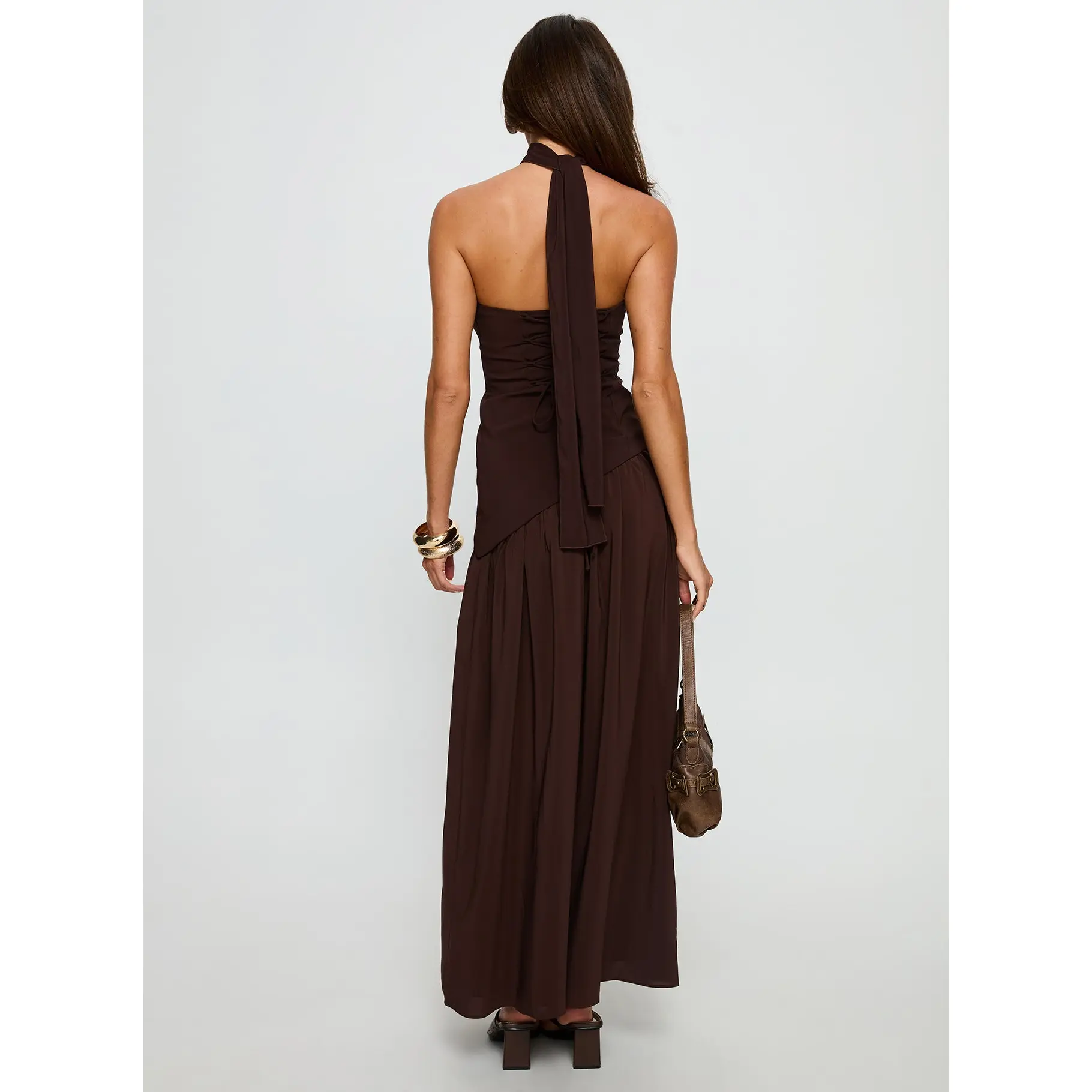 Odela Strapless Drop Waist Maxi Dress Chocolate - TikTok Shop Odela Strapless Drop Waist Maxi Dress Chocolate - TikTok Shop