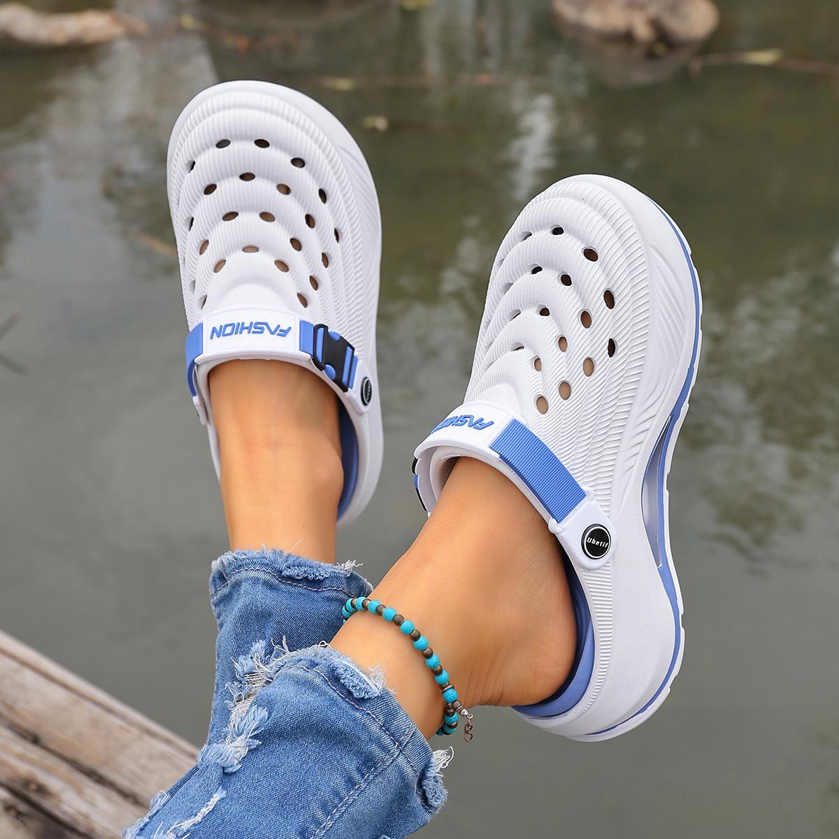 Men's and Women's  Clogs Outdoor Thick Sole Non-Slip Odor Resistant Durable Quick Drying Soft Beach Sandals.Summer Slippers