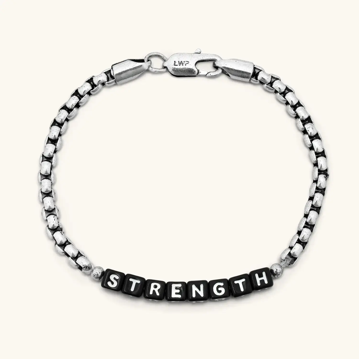 Little Words Project Trackable Kindness Adjustable Bracelet - Men's Costume Jewelry with Word Beads, Size-Selectable Accessories for Adults, Personalized Fathers Day Gift to Express Gratitude, Men's Accessories, Birthday Gifts For Him, Gifts Adults