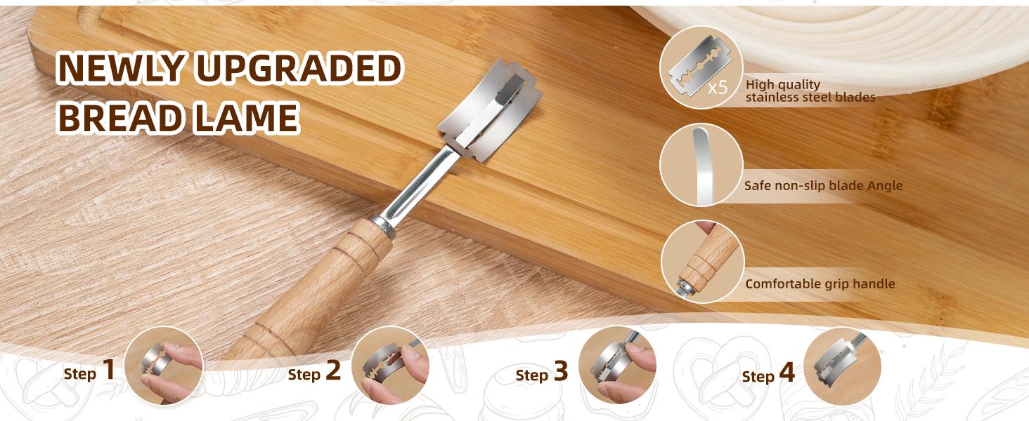 [Hot Picks]Complete Sourdough Starter Kit,Food Storage Container Jar,Bread  Banneton,Proofing Basket,Spatula,Sourdough Starter Kit Kikcoin 37PCS Banneton Proofing Basket set,Natural Rattan,Flour Duster,Bread,Dough Scraper,Baking Utensils，gift