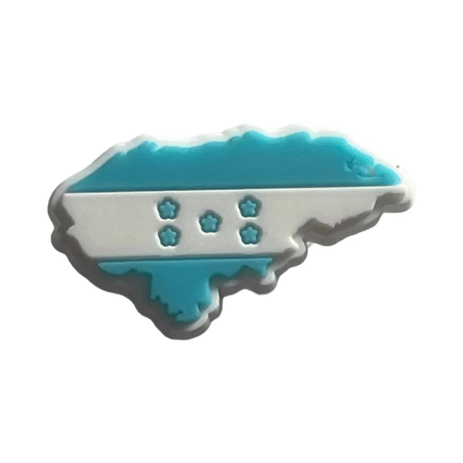 Honduras Flag Map Shoe Charm