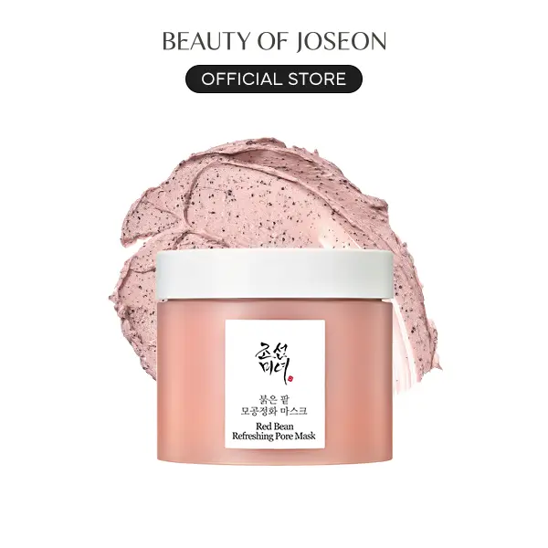 [Beauty of Joseon Official] Red Bean Refreshing Pore Mask 140mL | Detox Mud Cream Mask, Hydrating Comfort Clay Pack, Pore Cleansing Exfoliator, Korean Skin Care, Gentle, Smooth for Men and Women