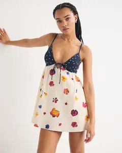 Bra-Free Tie-Front Skort