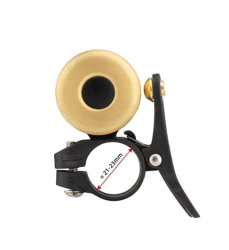 ROCKBROS Bike Bell, Copper Alloy Bike Bell, Loud Sound Classic Bike Ring Bell for Adults, for 0.82’’-0.9’’/21-23mm Handlebar Diameter