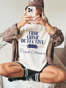 True Crime Detective ~ Unisex Short Sleeve CC Garment Dyed T-Shirt Printed in the USA