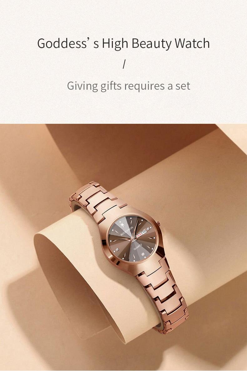 BOGEVNOR Women’s Watch, Ins-Style Minimalist Design, 2026 Valentine’s Day Gift, Water-Resistant, Luminous, Adjustable Strap, Elegant & Stylish — Perfect for Gifting