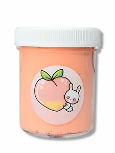 Peach Fuzz Handmade Cloud Slime – Scented, Soft & Fluffy Slime for Ages 8+ – Hoshimi Slimes