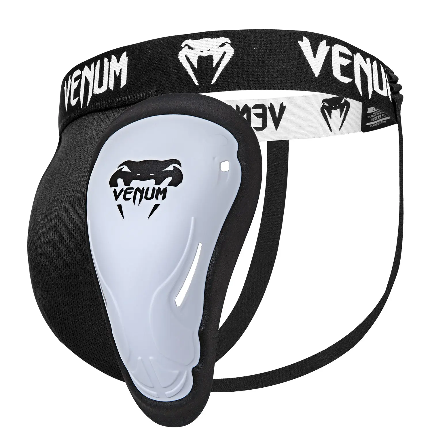 Venum Challenger Groin Guard for Adults - Double-Layered Shock Absorbers, Rubber Gel Shield, Dry Cup for Protective Ventilation & Secure Fit During Athletic Activities, Protects, Protect