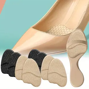 4Pairs Heel Pads Inserts for Women High Heel Comfort Ball of Foot Cushions All Day Pain Relief Anti Slip, Invisible Design