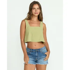 Billabong Women's Woven Open Skies Tank Top