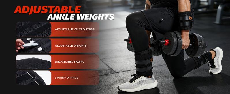 LEKÄRO  Adjustable Weighted Vest Set for Men Women with 44lbs Total Weight Ergonomic Design for Workout Strength Training Running Fitness